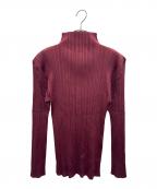 PLEATS PLEASEプリーツプリーズ）の古着「長袖カットソー」｜レッド