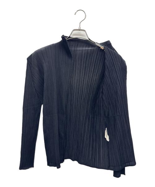 PLEATS PLEASE（プリーツプリーズ）PLEATS PLEASE (プリーツプリーズ) ジップジャケット ブラック サイズ:3の古着・服飾アイテム