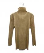 PLEATS PLEASEプリーツプリーズ）の古着「長袖カットソー」｜ベージュ