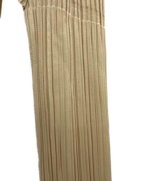 PLEATS PLEASE（プリーツプリーズ）PLEATS PLEASE (プリーツプリーズ) 長袖カットソー ベージュ サイズ:3の古着・服飾アイテム