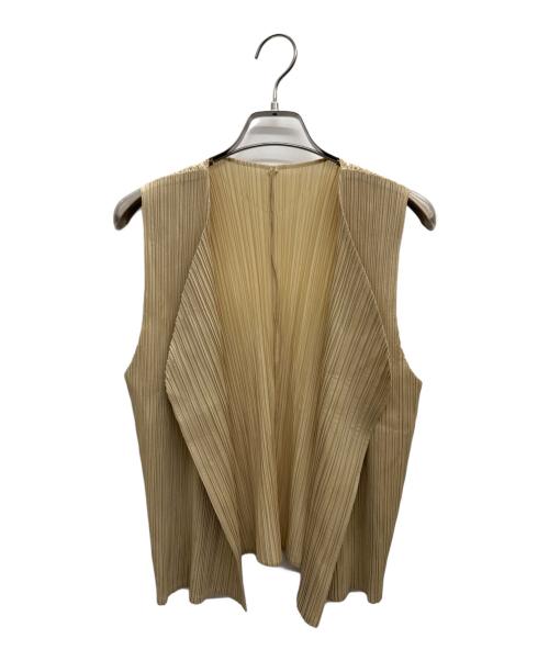 PLEATS PLEASE（プリーツプリーズ）PLEATS PLEASE (プリーツプリーズ) ベスト ベージュ サイズ:3の古着・服飾アイテム