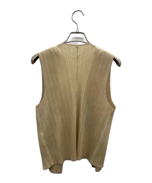 PLEATS PLEASE（プリーツプリーズ）PLEATS PLEASE (プリーツプリーズ) ベスト ベージュ サイズ:3の古着・服飾アイテム