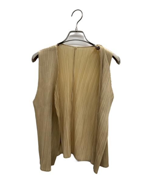 PLEATS PLEASE（プリーツプリーズ）PLEATS PLEASE (プリーツプリーズ) ベスト ベージュ サイズ:3の古着・服飾アイテム
