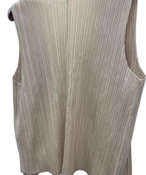 PLEATS PLEASE（プリーツプリーズ）PLEATS PLEASE (プリーツプリーズ) ベスト ベージュ サイズ:3の古着・服飾アイテム