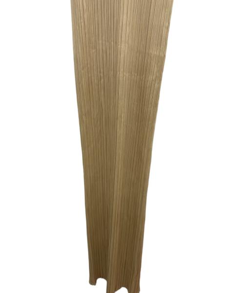 PLEATS PLEASE（プリーツプリーズ）PLEATS PLEASE (プリーツプリーズ) ノースリーブワンピース ベージュ サイズ:3の古着・服飾アイテム