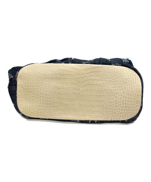 CELINE（セリーヌ）CELINE (セリーヌ) デニムトートバッグ ベージュ×インディゴの古着・服飾アイテム