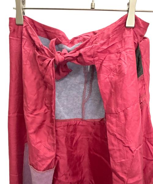 tricot COMME des GARCONS（トリココムデギャルソン）tricot COMME des GARCONS (トリココムデギャルソン) パッチワークスカート ピンク×ブラック サイズ:　の古着・服飾アイテム