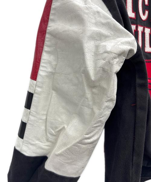 JEFF HAMILTON（ジェフハミルトン）JEFF HAMILTON (ジェフハミルトン) スタジャン レッド×ブラック サイズ:Sの古着・服飾アイテム