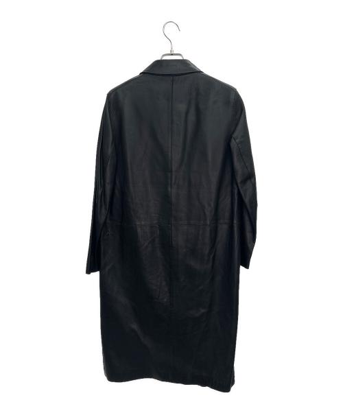 Donna Karan（ダナキャラン）Donna Karan (ダナキャラン) レザーコート ブラック サイズ:4の古着・服飾アイテム