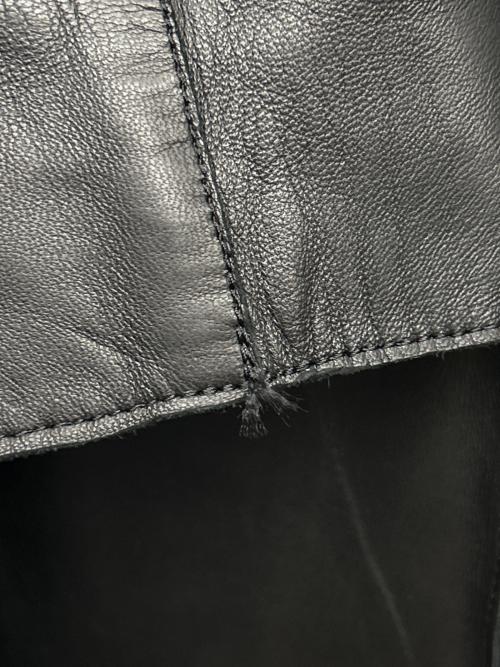 Donna Karan（ダナキャラン）Donna Karan (ダナキャラン) レザーコート ブラック サイズ:4の古着・服飾アイテム