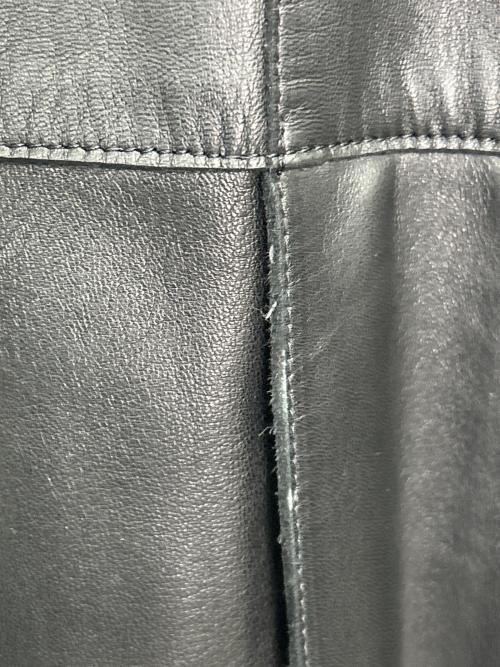 Donna Karan（ダナキャラン）Donna Karan (ダナキャラン) レザーコート ブラック サイズ:4の古着・服飾アイテム