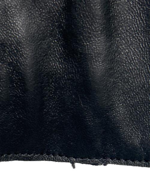 Donna Karan（ダナキャラン）Donna Karan (ダナキャラン) レザーコート ブラック サイズ:4の古着・服飾アイテム