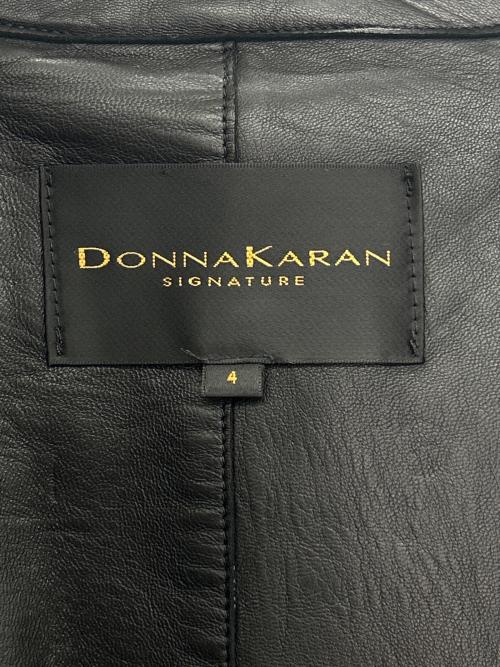 Donna Karan（ダナキャラン）Donna Karan (ダナキャラン) レザーコート ブラック サイズ:4の古着・服飾アイテム