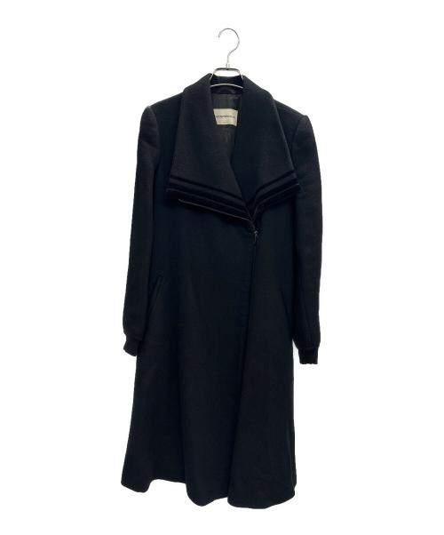 EMPORIO ARMANI（エンポリオアルマーニ）EMPORIO ARMANI (エンポリオアルマーニ) OSウールロングコート ブラック サイズ:38の古着・服飾アイテム