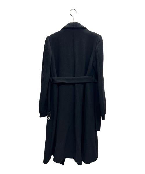 EMPORIO ARMANI（エンポリオアルマーニ）EMPORIO ARMANI (エンポリオアルマーニ) OSウールロングコート ブラック サイズ:38の古着・服飾アイテム