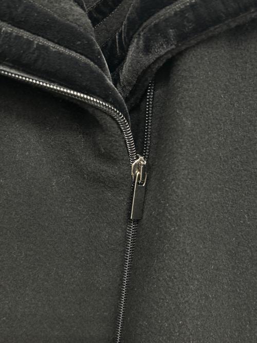 EMPORIO ARMANI（エンポリオアルマーニ）EMPORIO ARMANI (エンポリオアルマーニ) OSウールロングコート ブラック サイズ:38の古着・服飾アイテム