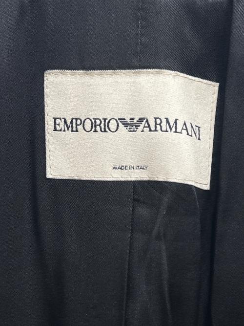 EMPORIO ARMANI（エンポリオアルマーニ）EMPORIO ARMANI (エンポリオアルマーニ) OSウールロングコート ブラック サイズ:38の古着・服飾アイテム