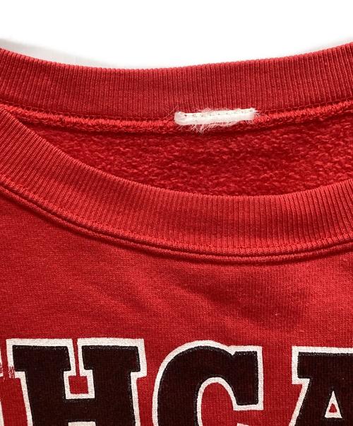 CHICAGO BEEFS（シカゴ ビーフス）CHICAGO BEEFS (シカゴ ビーフス) クルーネックスウェット レッド サイズ:表記なしの古着・服飾アイテム