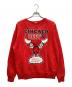 CHICAGO BEEFS（シカゴ ビーフス）の古着「クルーネックスウェット」｜レッド