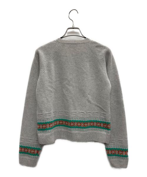GUCCI（グッチ）GUCCI (グッチ) Wool Cardigan グレー サイズ:12の古着・服飾アイテム