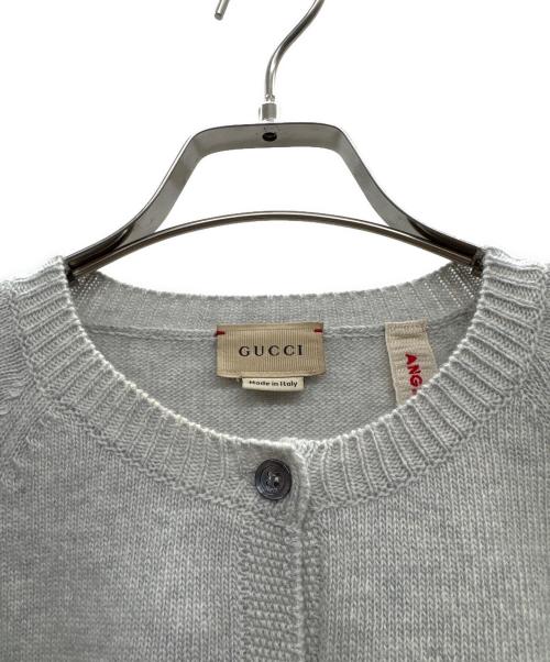 GUCCI（グッチ）GUCCI (グッチ) Wool Cardigan グレー サイズ:12の古着・服飾アイテム
