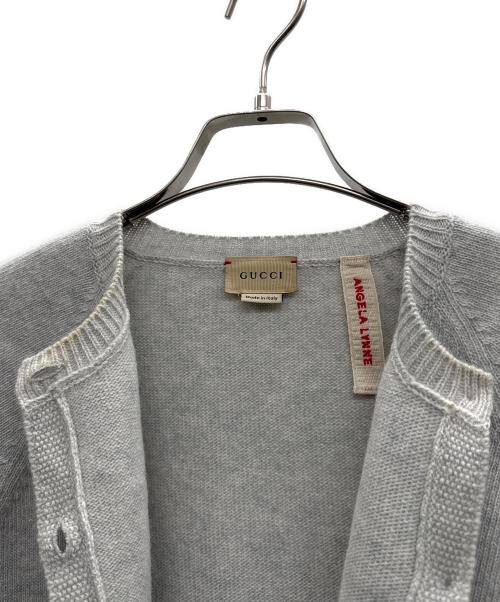 GUCCI（グッチ）GUCCI (グッチ) Wool Cardigan グレー サイズ:12の古着・服飾アイテム