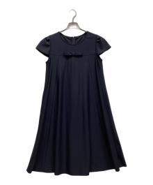 Rene basic（ルネベーシック）の古着「ノースリーブ・キャミソールワンピース」｜ネイビー