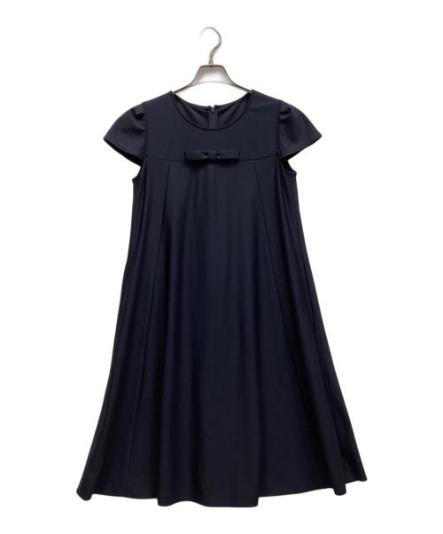 Rene basic（ルネベーシック）Rene basic (ルネベーシック) ノースリーブ・キャミソールワンピース ネイビー サイズ:36の古着・服飾アイテム