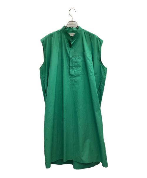 BALENCIAGA（バレンシアガ）BALENCIAGA (バレンシアガ) ノースリーブワンピース グリーン サイズ:34の古着・服飾アイテム