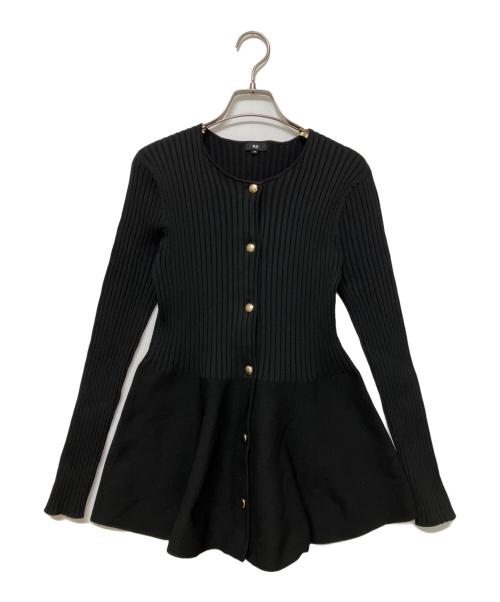 PLST（プラステ）PLST (プラステ) 薄手カーディガン ブラック サイズ:SIZE Mの古着・服飾アイテム