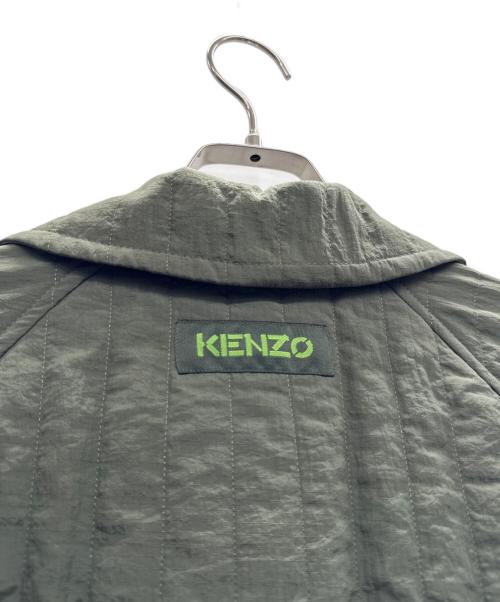 KENZO（ケンゾー）KENZO (ケンゾー) キルテッドトレンチコート カーキ サイズ:Sの古着・服飾アイテム
