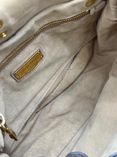 MIU MIU（ミュウミュウ）MIU MIU (ミュウミュウ) 2WAYバッグ ブラウンの古着・服飾アイテム