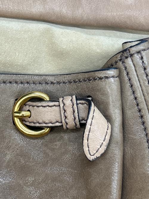 MIU MIU（ミュウミュウ）MIU MIU (ミュウミュウ) 2WAYバッグ ブラウンの古着・服飾アイテム