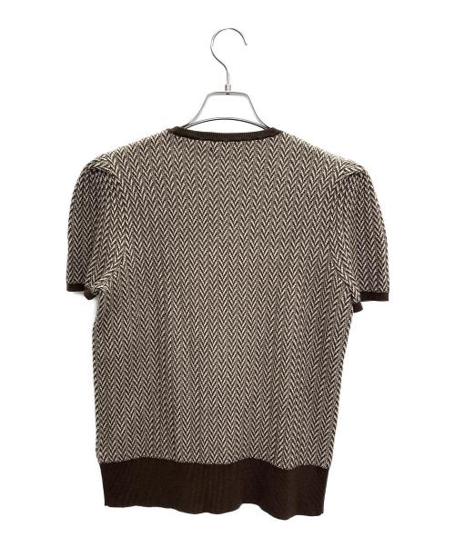 POLO RALPH LAUREN（ポロ・ラルフローレン）POLO RALPH LAUREN (ポロ・ラルフローレン) ニットセットアップ ベージュ×ブラウン サイズ:LGの古着・服飾アイテム