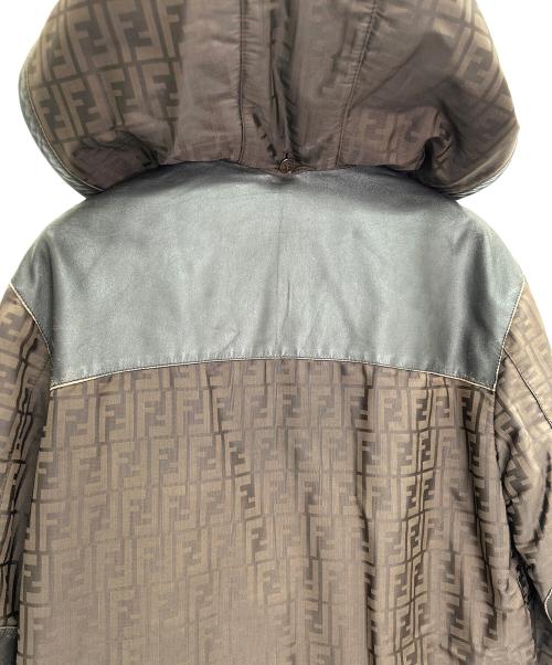 FENDI（フェンディ）FENDI (フェンディ) レザーコート ブラウン サイズ:40の古着・服飾アイテム