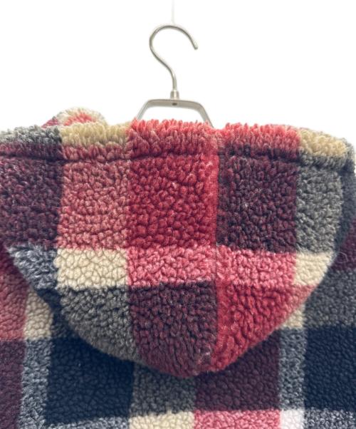 BLACK LABEL CRESTBRIDGE（ブラックレーベル クレストブリッジ）BLACK LABEL CRESTBRIDGE (ブラックレーベル クレストブリッジ) ボアジャケット ブラック×レッド サイズ:Mの古着・服飾アイテム