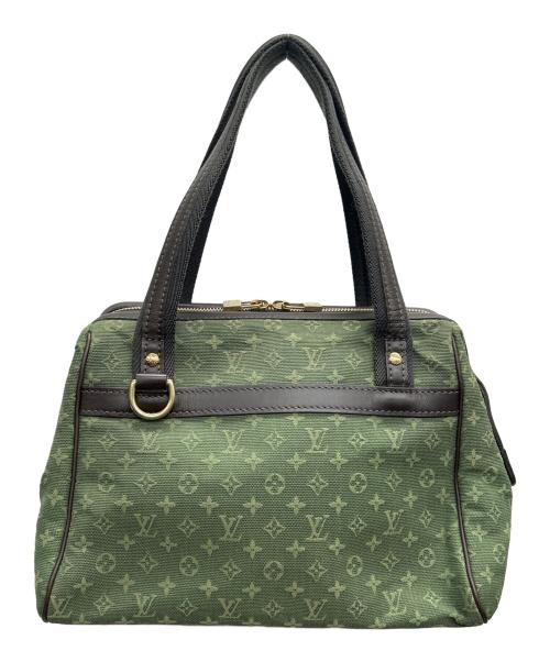 LOUIS VUITTON（ルイ ヴィトン）LOUIS VUITTON (ルイ ヴィトン) ハンドバッグ ジョセフィーヌPM グリーン×ブラウンの古着・服飾アイテム