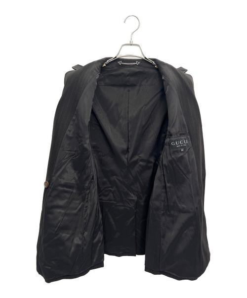 GUCCI（グッチ）GUCCI (グッチ) セットアップスーツ ブラック×ブルー サイズ:44の古着・服飾アイテム