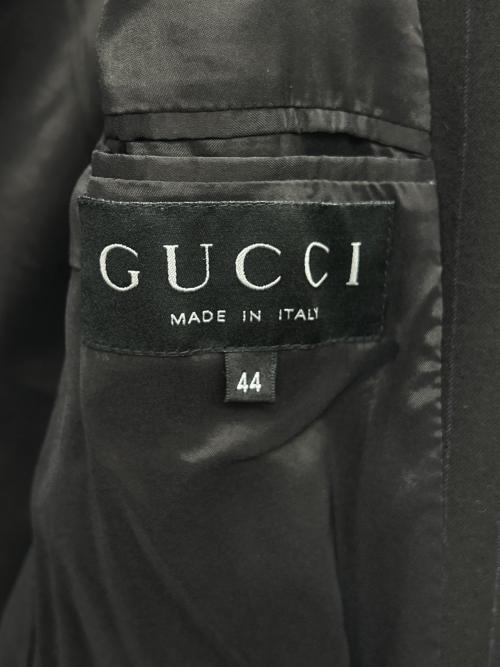 GUCCI（グッチ）GUCCI (グッチ) セットアップスーツ ブラック×ブルー サイズ:44の古着・服飾アイテム