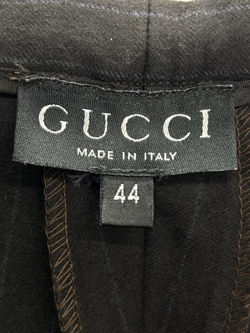 GUCCI（グッチ）GUCCI (グッチ) セットアップスーツ ブラック×ブルー サイズ:44の古着・服飾アイテム