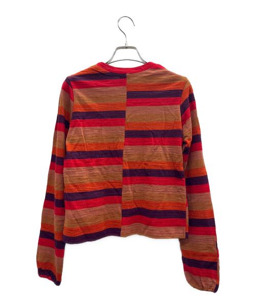 LOUIS VUITTON（ルイ ヴィトン）LOUIS VUITTON (ルイ ヴィトン) ボーダーニット レッド×オレンジ サイズ:40の古着・服飾アイテム