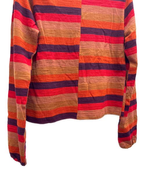 LOUIS VUITTON（ルイ ヴィトン）LOUIS VUITTON (ルイ ヴィトン) ボーダーニット レッド×オレンジ サイズ:40の古着・服飾アイテム