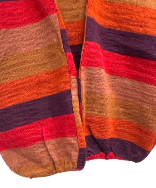 LOUIS VUITTON（ルイ ヴィトン）LOUIS VUITTON (ルイ ヴィトン) ボーダーニット レッド×オレンジ サイズ:40の古着・服飾アイテム