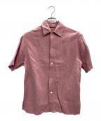 AURALEEオーラリー）の古着「WASHI DUCKCANVAS HALFSLEEVESHIRT」｜ピンク