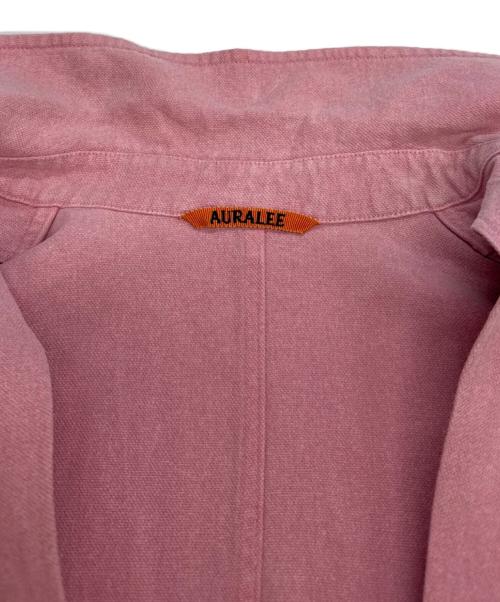 AURALEE（オーラリー）AURALEE (オーラリー) WASHI DUCKCANVAS HALFSLEEVESHIRT ピンク サイズ:Sの古着・服飾アイテム