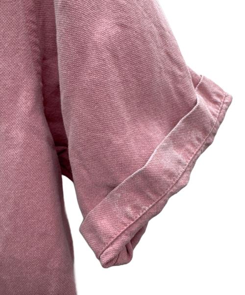 AURALEE（オーラリー）AURALEE (オーラリー) WASHI DUCKCANVAS HALFSLEEVESHIRT ピンク サイズ:Sの古着・服飾アイテム