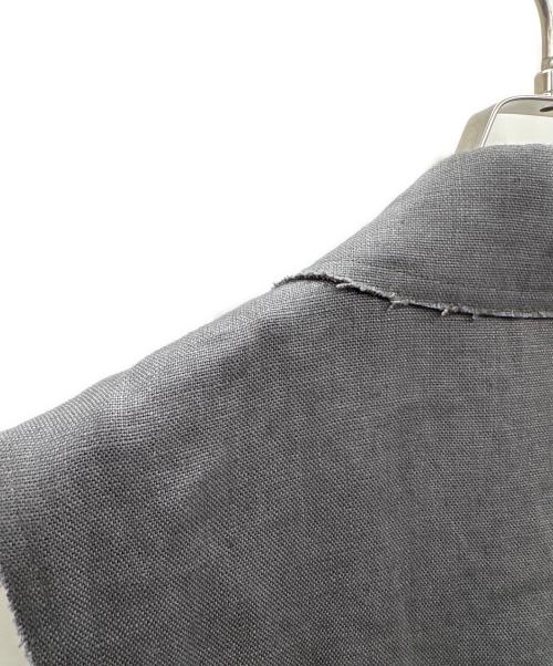 ebure（エブール）ebure (エブール) ミディアムリネン ジレ グレー サイズ:36の古着・服飾アイテム