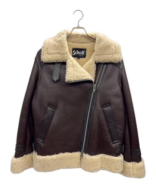 Schott（ショット）Schott (ショット) B-3ムートンジャケット ブラウン サイズ:Sの古着・服飾アイテム