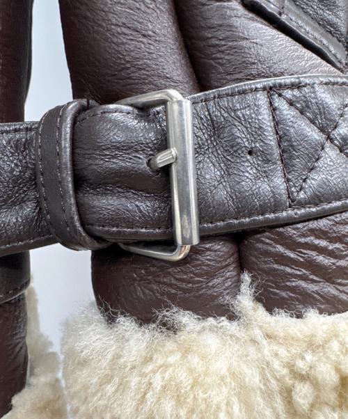 Schott（ショット）Schott (ショット) B-3ムートンジャケット ブラウン サイズ:Sの古着・服飾アイテム