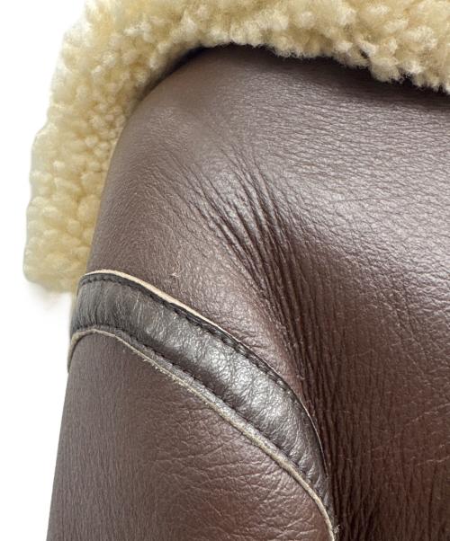 Schott（ショット）Schott (ショット) B-3ムートンジャケット ブラウン サイズ:Sの古着・服飾アイテム